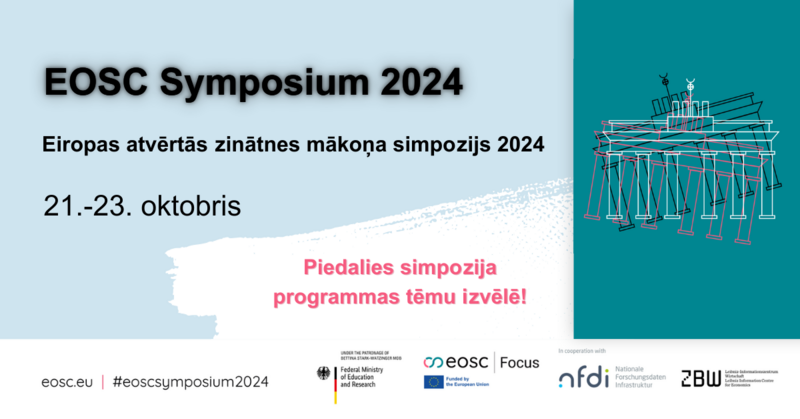Notiks EOSC – Eiropas atvērtās zinātnes mākoņa simpozijs 2024